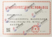 國家安防一級(jí)資質(zhì)